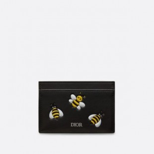 디올 카우스 꿀벌 카드지갑 2color 옐로우/픙카
